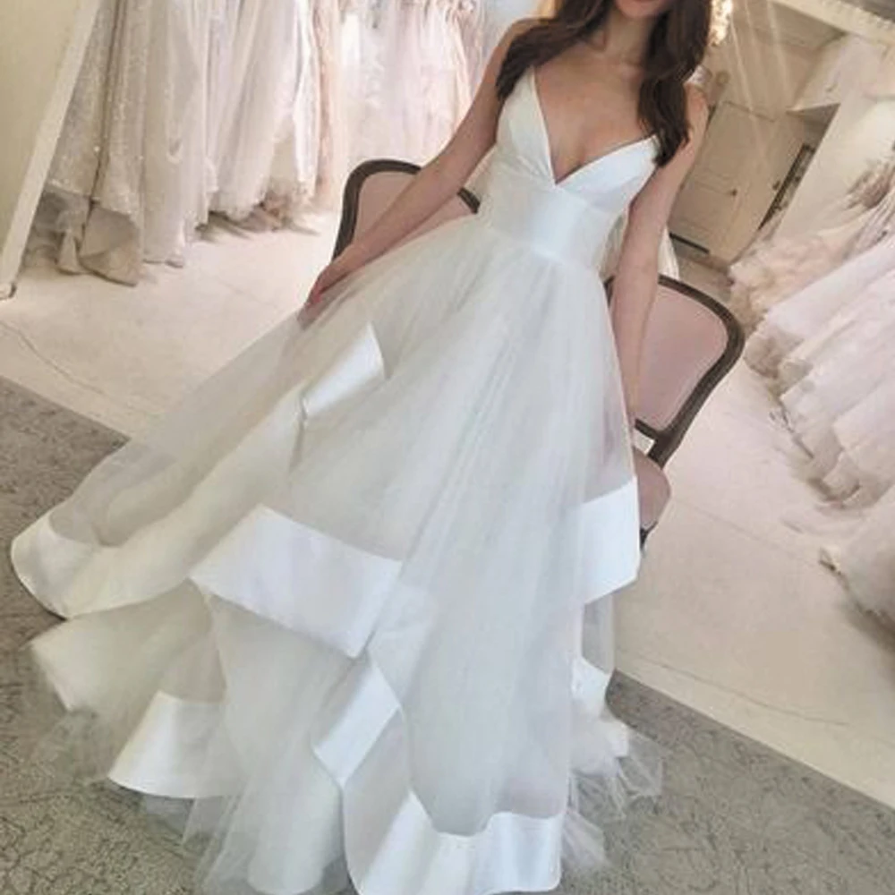 SuperKimJo Cheap Bridal Dresses 2020 Vestido De Noiva Simple White Tiered Boho Wedding Dress Robe De Soiree Trouwjurk
SuperKimJo Cheap Bridal Dresses 2020 Vestido De Noiva Simple White Tiered Boho Wedding Dress Robe De Soiree Trouwjurk
