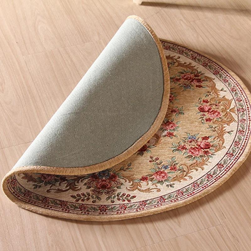 European Style Round Carpet Pastoral Floral Livingroom Coffee Table Anti-Slip Floor Mats Bedroom Study Computer Chair Area Rugs
European Style Round Carpet Pastoral Floral Livingroom Coffee Table Anti-Slip Floor Mats Bedroom Study Computer Chair Area Rugs