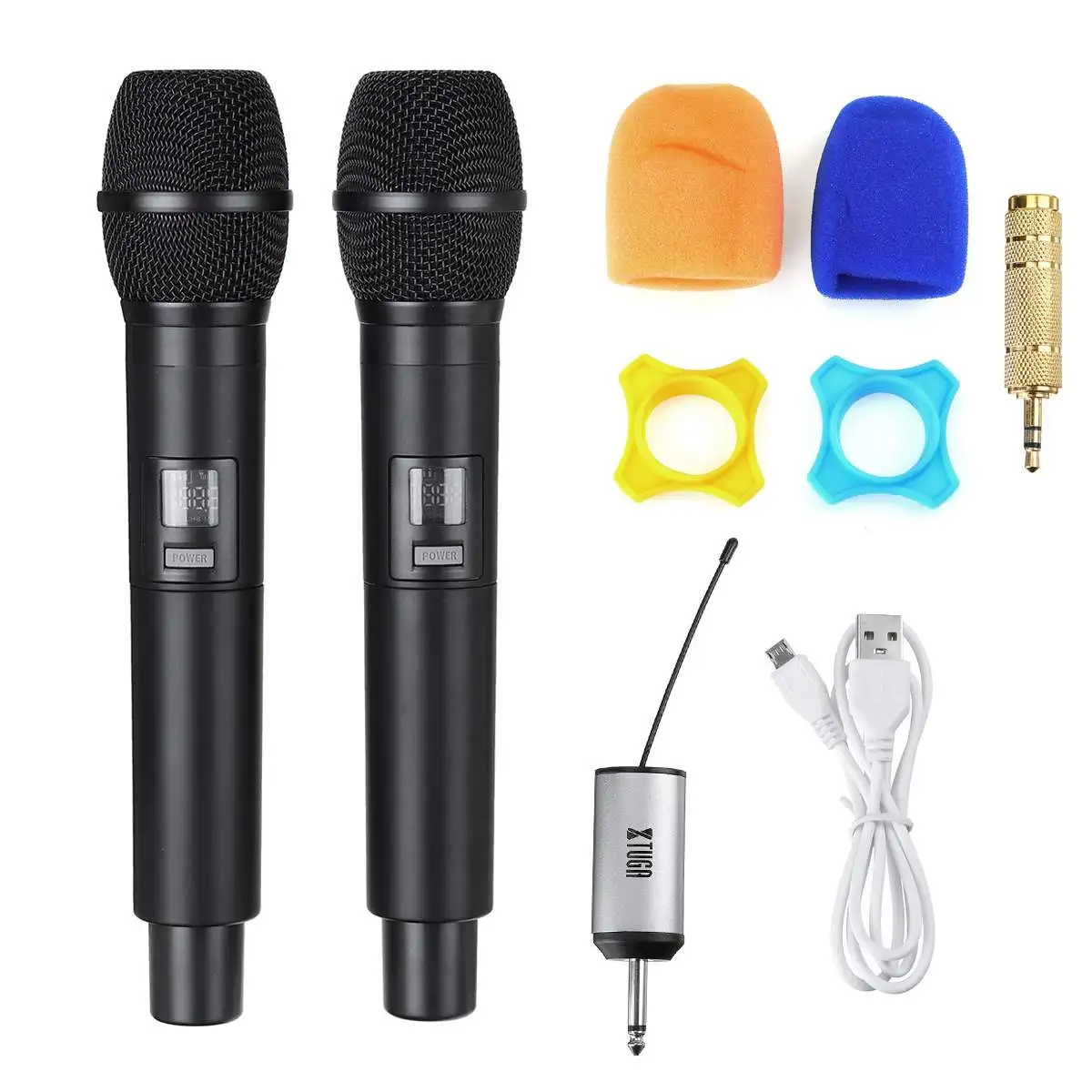 Wireless Microphones System Digital Display Portable Microphones Set Stage Performance Speaker Full Compatibility Home Mic
Wireless Microphones System Digital Display Portable Microphones Set Stage Performance Speaker Full Compatibility Home Mic
