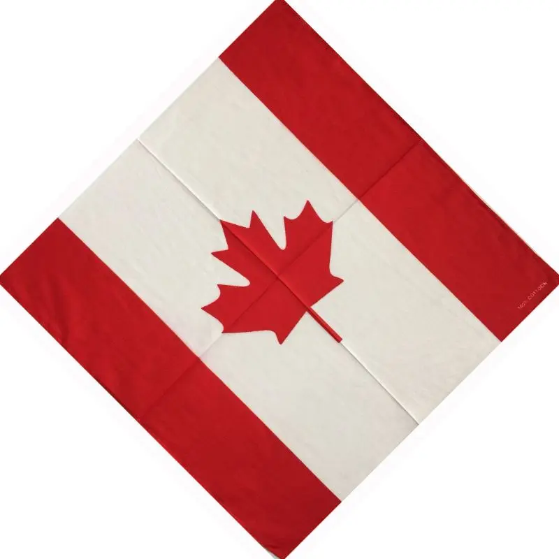 55x55cm Canadian Flag Maple Leaf Print Unisex Square Bandanas Cotton Neck Scarf Biker Motorcycle Handkerchief Patriotic
55x55cm Canadian Flag Maple Leaf Print Unisex Square Bandanas Cotton Neck Scarf Biker Motorcycle Handkerchief Patriotic