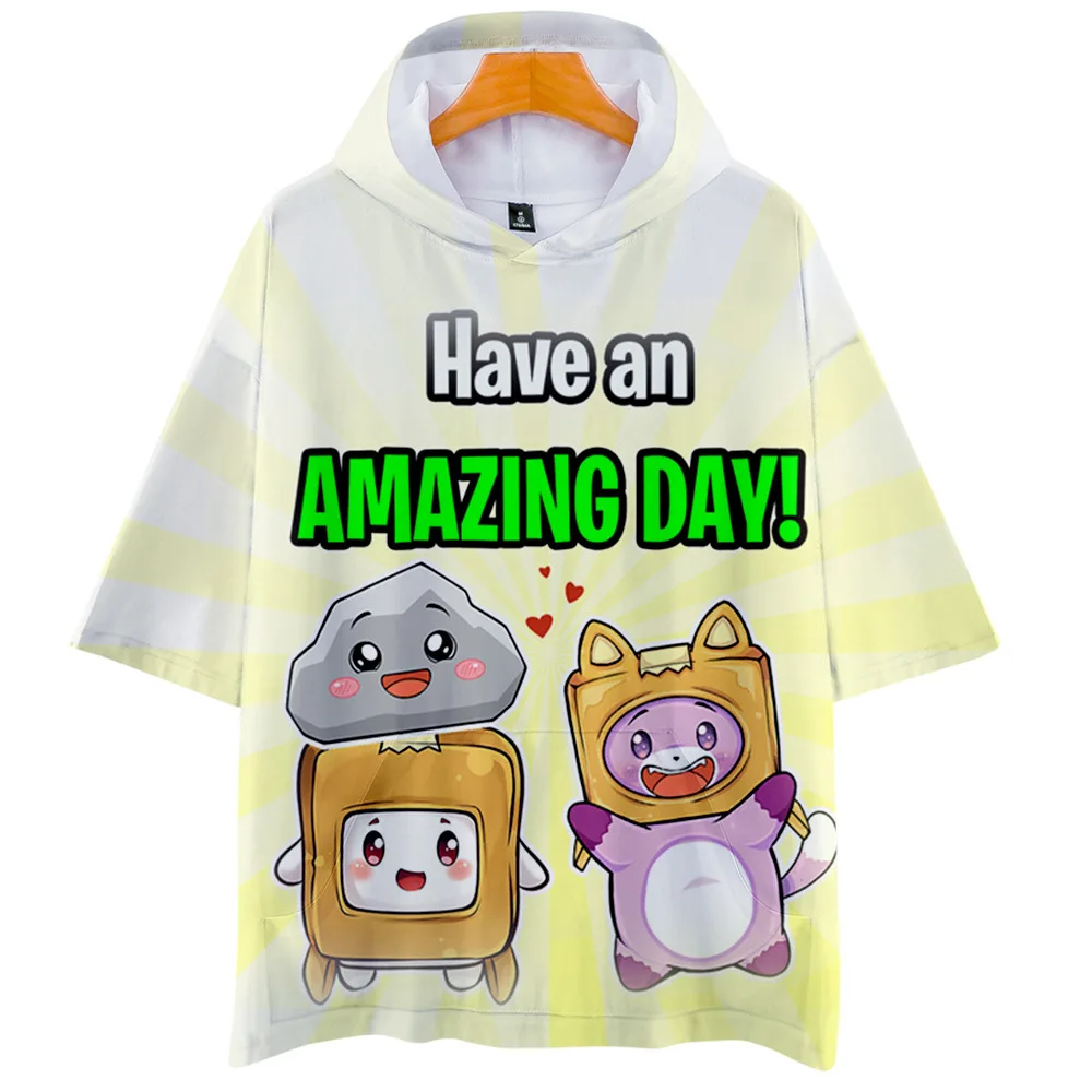 Lankybox 3D Print Oversized T Shirt Boys and Girls Summer Short Sleeve Hooded T-shirt Casual Loose Pullover Tops Graphic Tees
Lankybox 3D Print Oversized T Shirt Boys and Girls Summer Short Sleeve Hooded T-shirt Casual Loose Pullover Tops Graphic Tees
