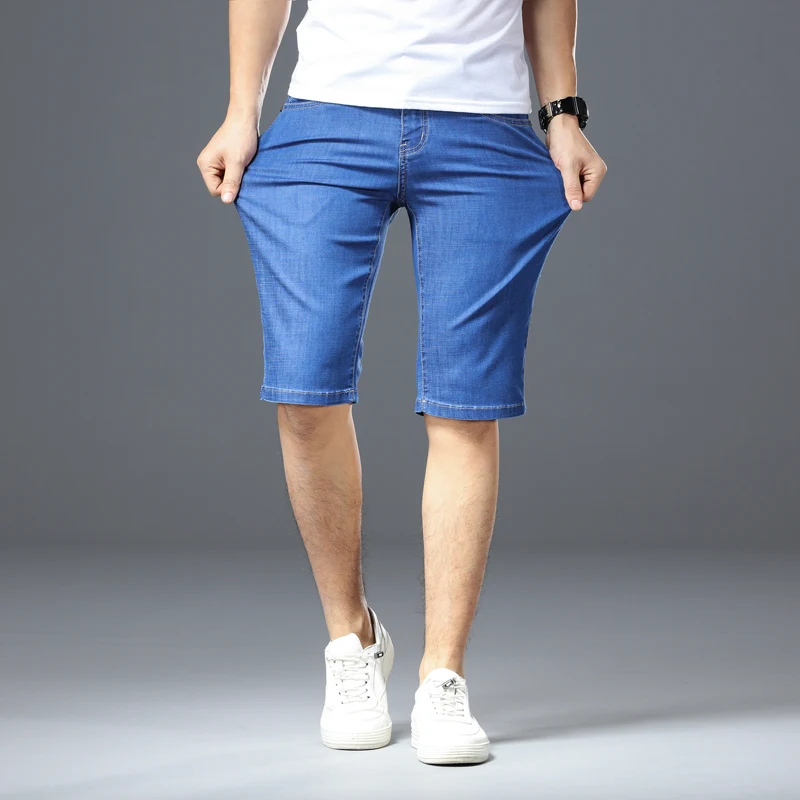 Men's Denim Shorts Good Quality Short Jeans Men Cotton Solid Straight Short Jeans Male sky Blue Casual Short Jeans
Men's Denim Shorts Good Quality Short Jeans Men Cotton Solid Straight Short Jeans Male sky Blue Casual Short Jeans