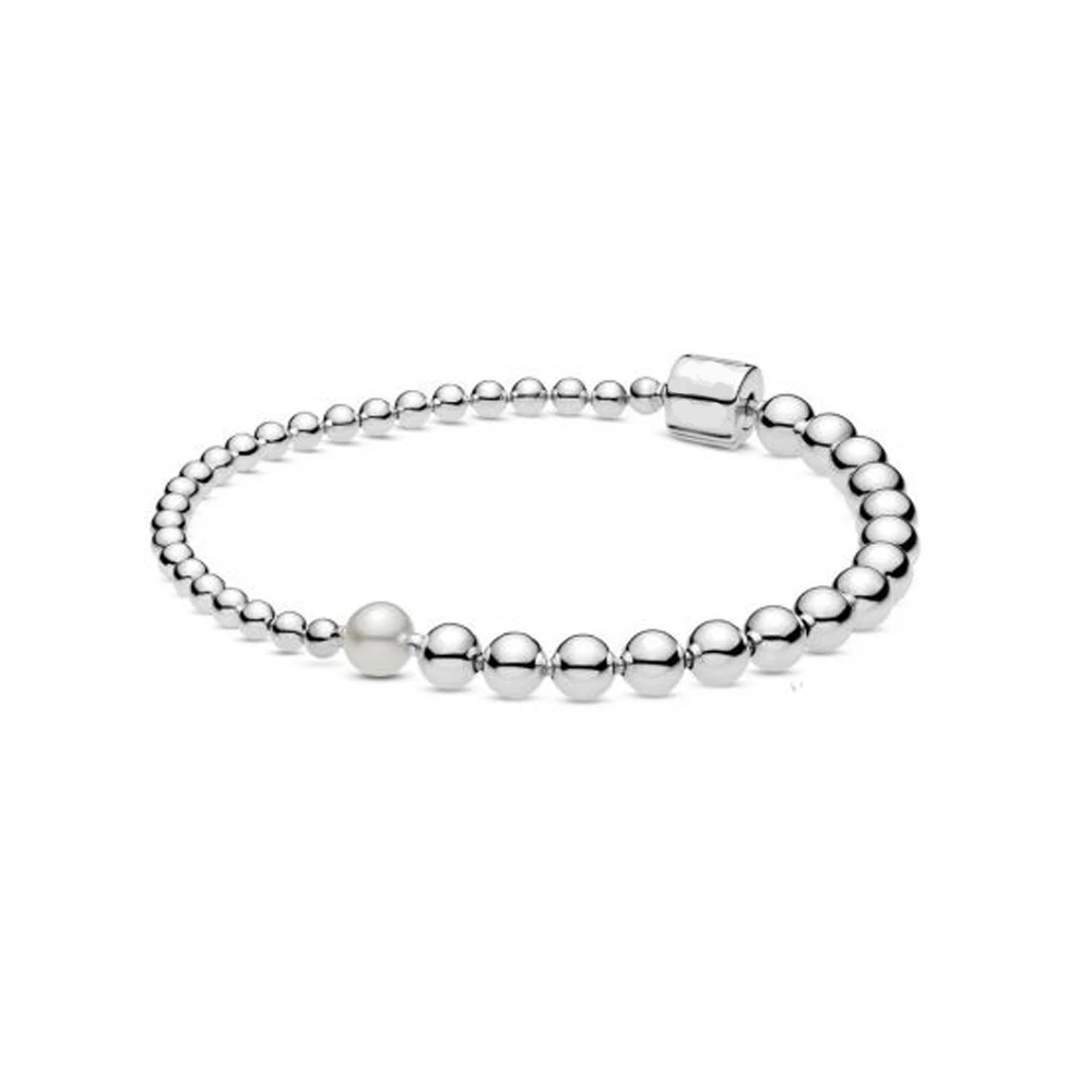 2020 NEW 100% 925 Sterling Silver Purely Pearl & Polished Beads Bracelet Fit DIY Europe Women Original Fashion Jewelry Gift
2020 NEW 100% 925 Sterling Silver Purely Pearl & Polished Beads Bracelet Fit DIY Europe Women Original Fashion Jewelry Gift