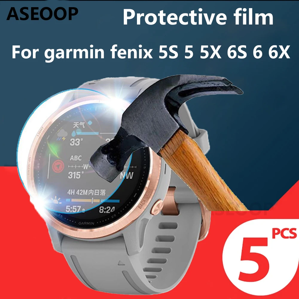 5pcs Protective Film for Garmin Fenix 5 5s 5X Plus 6 6s 6X Pro 3 HR Tempered Glass Screen Protector Film Foil Scratch resistant
5pcs Protective Film for Garmin Fenix 5 5s 5X Plus 6 6s 6X Pro 3 HR Tempered Glass Screen Protector Film Foil Scratch resistant