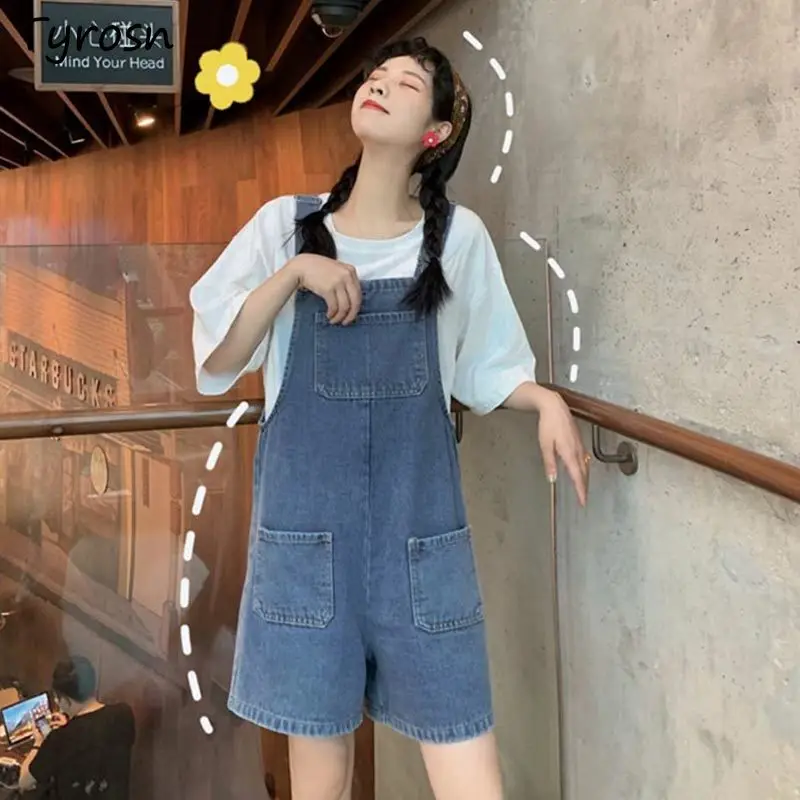 Denim Rompers Women Summer Wide Leg Baggy Leisure Streetwear Chic Vintage Playsuits Students Mujer Casual Harajuku Ulzzang New
Denim Rompers Women Summer Wide Leg Baggy Leisure Streetwear Chic Vintage Playsuits Students Mujer Casual Harajuku Ulzzang New