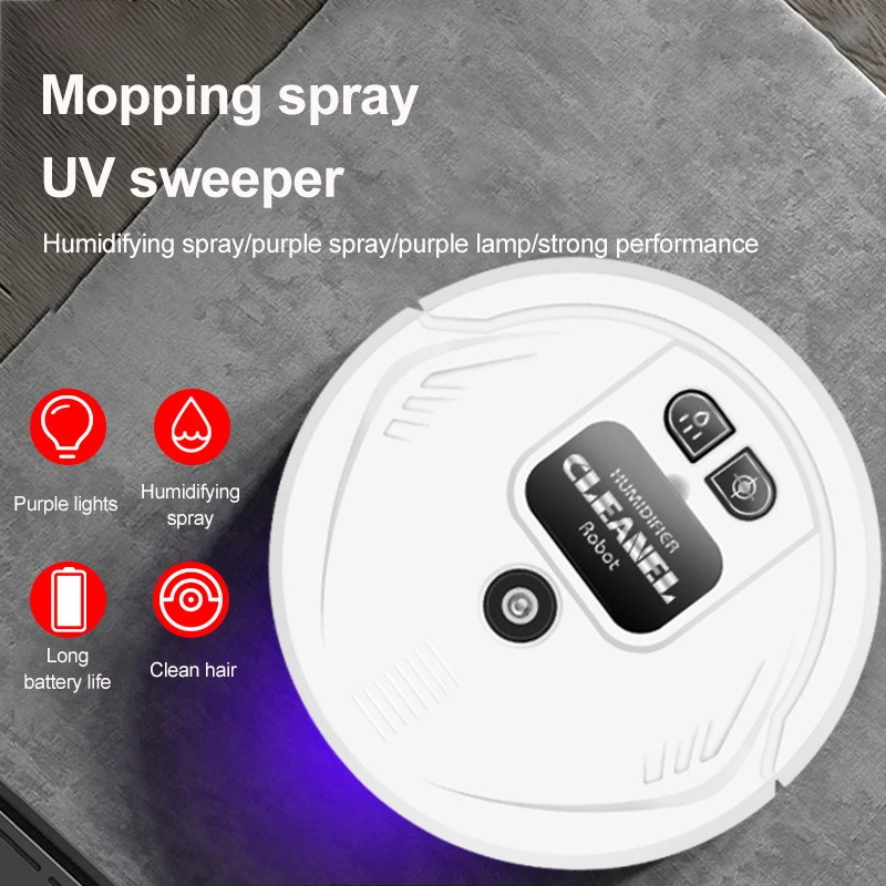 Robot Vacuum Intelligent Multiple Cleaning Modes Vacuum For Pet Hairs Hard Floor Carpet With UV Lamp Lazy Sweeper Vacuum Cleaner
Robot Vacuum Intelligent Multiple Cleaning Modes Vacuum For Pet Hairs Hard Floor Carpet With UV Lamp Lazy Sweeper Vacuum Cleaner