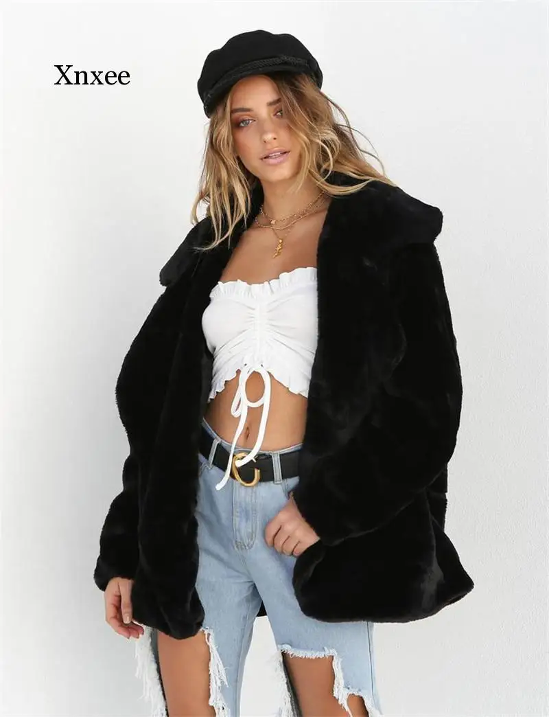 Women Coat Warm Autumn Fleece Fur Overcoat Outwear Turn-Down Collar Cardigan Female Thin Loose Plus Size Open Stitch Clothing
Women Coat Warm Autumn Fleece Fur Overcoat Outwear Turn-Down Collar Cardigan Female Thin Loose Plus Size Open Stitch Clothing