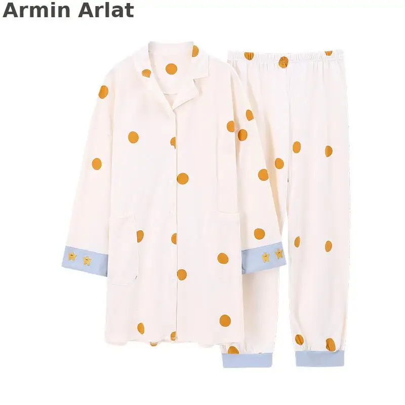Armin Arlat Cute Pajama Women Plus Size 3XL Leisure Lingerie Kawayi Pijama Mujer Pyjama Autumn Night Suit Winter Cotton Homewear
Armin Arlat Cute Pajama Women Plus Size 3XL Leisure Lingerie Kawayi Pijama Mujer Pyjama Autumn Night Suit Winter Cotton Homewear