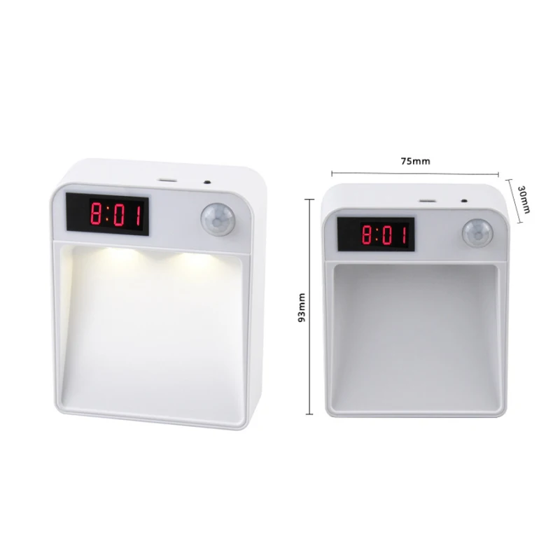 ED Night Lights Wireless PIR Motion Auto Sensor Stair Lights Toilet Hallway Closet Stair Room Lamps With Clock Home Decoration
ED Night Lights Wireless PIR Motion Auto Sensor Stair Lights Toilet Hallway Closet Stair Room Lamps With Clock Home Decoration