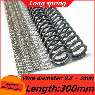 1pcs Long spring wire diameter 4.0mm outer diameter 20-30mm length300mm compression spring Spring steel material pressure spring
1pcs Long spring wire diameter 4.0mm outer diameter 20-30mm length300mm compression spring Spring steel material pressure spring