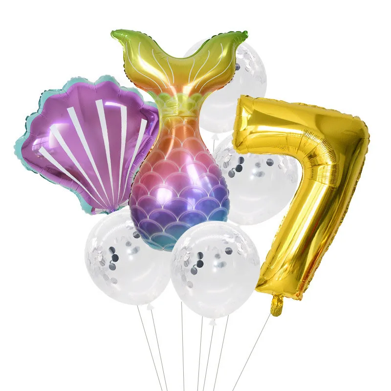 High Quanlity Kids Hot Sale Baby Shower Foil Balloon Mermaid Popular Birthday Party Balloons Party Decorations 7PCS/Lot
High Quanlity Kids Hot Sale Baby Shower Foil Balloon Mermaid Popular Birthday Party Balloons Party Decorations 7PCS/Lot