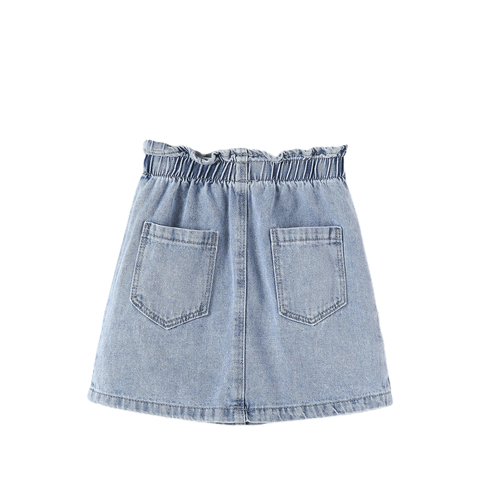 Baby Denim Skirt, Summer Girls Solid Color Colored Button Skirt with Slant Pockets (Blue)
Baby Denim Skirt, Summer Girls Solid Color Colored Button Skirt with Slant Pockets (Blue)