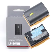 Original LP-E6NH LPE6NH 2130mAh Battery For Canon EOS R R5 R6 5D Mark IV III 5DS R 6D Mark II 70D 7D Mark II 90D 80D Camera