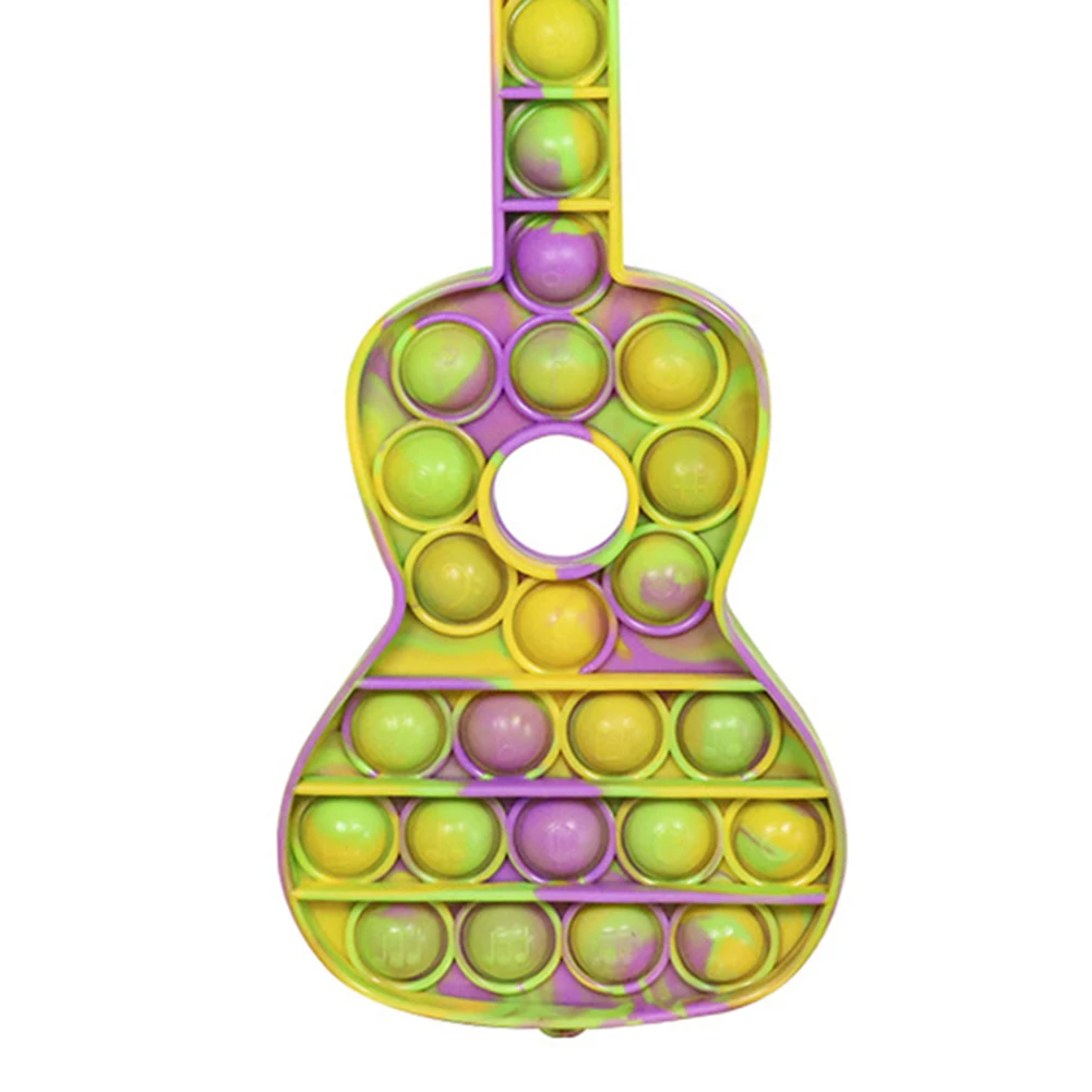 Guitar-shape Autism Fidget Sensory Toys Funny Push Bubbles Stress Reliever Toys Kids Adult Antistress Toys for Children Gifts
Guitar-shape Autism Fidget Sensory Toys Funny Push Bubbles Stress Reliever Toys Kids Adult Antistress Toys for Children Gifts