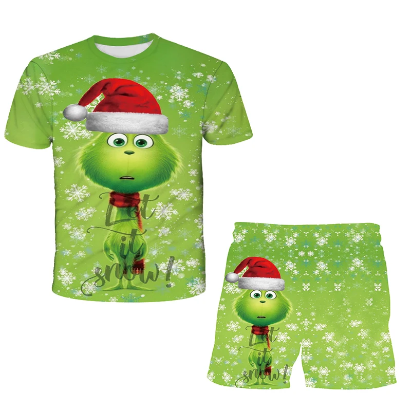 Fashion New Green Haired Grinch ChildrensT-Shirt 3D Print Novelty Funny Cute Green Weird Hip-Hop Street Style Tee Shirt Sets
Fashion New Green Haired Grinch ChildrensT-Shirt 3D Print Novelty Funny Cute Green Weird Hip-Hop Street Style Tee Shirt Sets