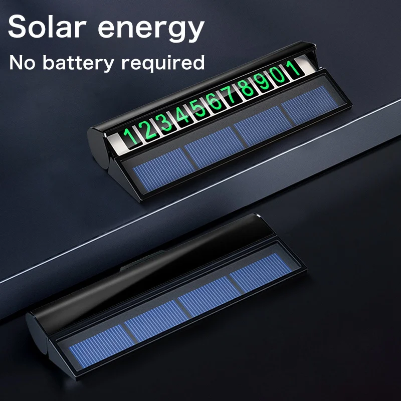 Solar Luminous Car Temporary Parking Card Phone Number Card Plate Sticker Car Styling Hidden Phone Number Card Auto Park Stop
Solar Luminous Car Temporary Parking Card Phone Number Card Plate Sticker Car Styling Hidden Phone Number Card Auto Park Stop