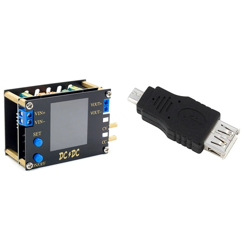 Micro-USB Male To USB A Female Adapter & DC-DC Automatic Boost/Buck Converter CC CV Power Module
Micro-USB Male To USB A Female Adapter & DC-DC Automatic Boost/Buck Converter CC CV Power Module