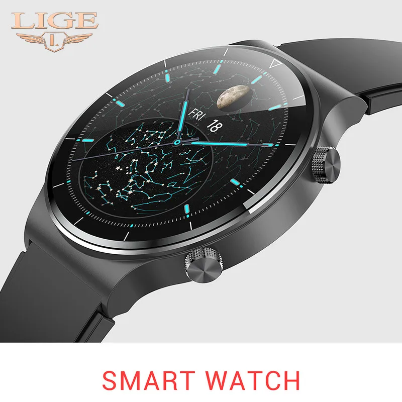 LIGE 2021 новые спортивные фитнес-трекер Смарт-часы для мужчин IP68 Водонепроницаемые пульсометр Монитор артериального давления умные часы для ...
LIGE 2021 новые спортивные фитнес-трекер Смарт-часы для мужчин IP68 Водонепроницаемые пульсометр Монитор артериального давления умные часы для ...