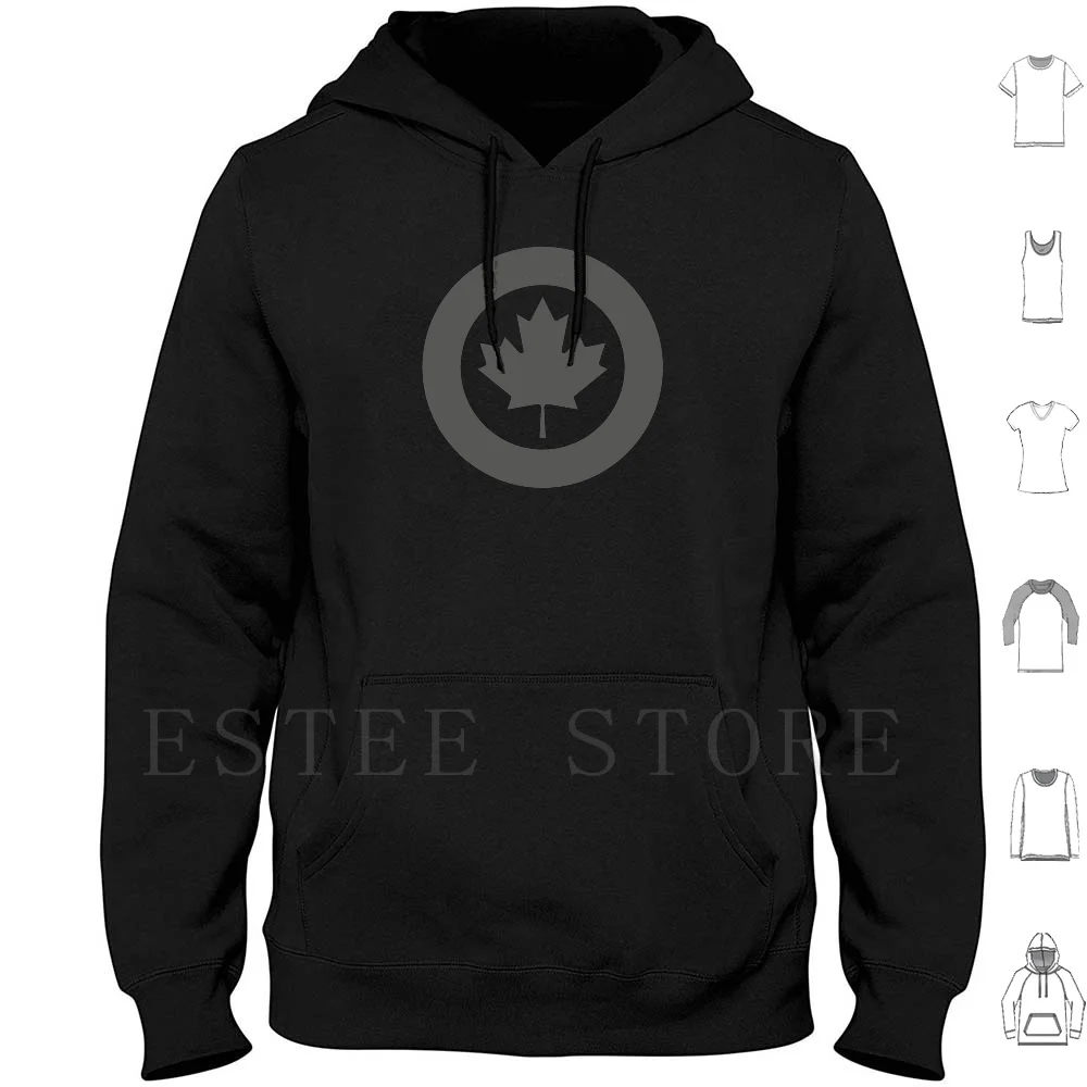 

Rcaf Royal Canadian Air Force Rondel Maple Leaf ( Low-Vis Stealth Version ) Hoodie Long Sleeve Enigmaticone Rcaf Canada Can