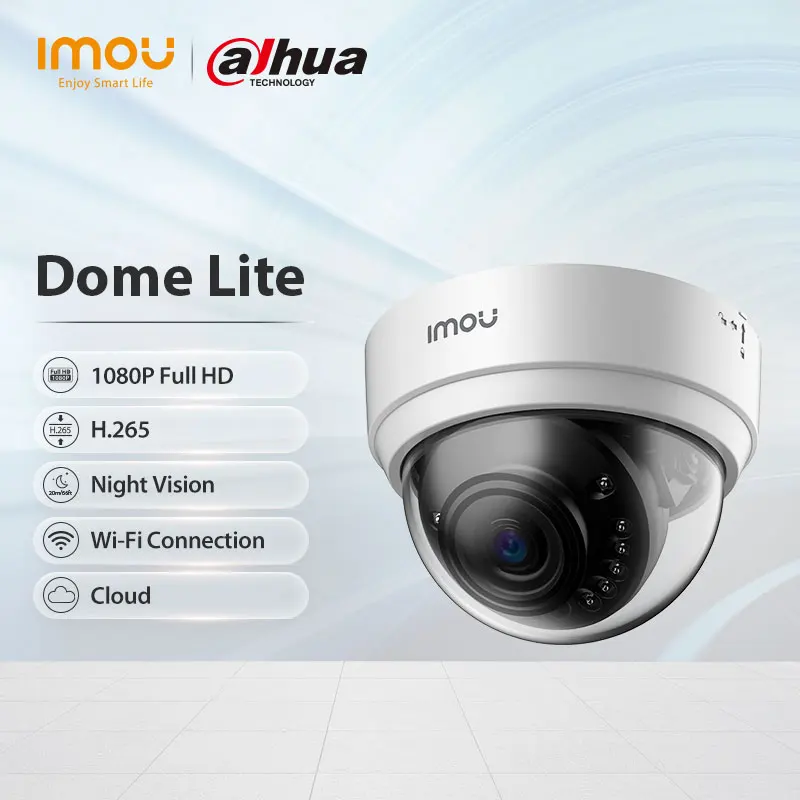 Dahua imou Dome Lite Home Security Camera IP Camera Wifi Surveillance Camera 1080P Full HD Night Vision Wireless Hidden Camera
Dahua imou Dome Lite Home Security Camera IP Camera Wifi Surveillance Camera 1080P Full HD Night Vision Wireless Hidden Camera