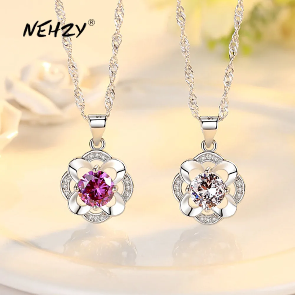 NEHZY S925 штамп серебряные новые женские модные ювелирные изделия Высокое качество Кристалл Циркон цветок клевер кулон ожерелье длина 45 см
NEHZY S925 штамп серебряные новые женские модные ювелирные изделия Высокое качество Кристалл Циркон цветок клевер кулон ожерелье длина 45 см