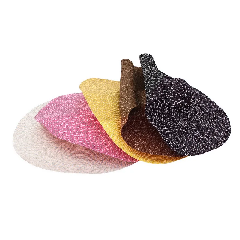 Women Hats Big Brim 70Cm Round Top Solid Color Straw Hats Beach Outdoor Sun Protection Big Brim Sun Paper Hats 
Women Hats Big Brim 70Cm Round Top Solid Color Straw Hats Beach Outdoor Sun Protection Big Brim Sun Paper Hats