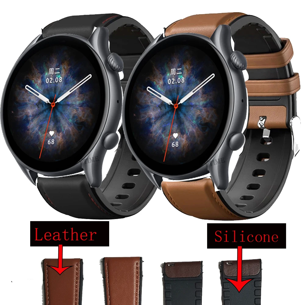 For Amazfit GTR 3/3 Pro Watchband Quick Release 22mm Silicone Leather Strap For Amazfit GTR 47mm 2 2E Pace Stratos Wristband
For Amazfit GTR 3/3 Pro Watchband Quick Release 22mm Silicone Leather Strap For Amazfit GTR 47mm 2 2E Pace Stratos Wristband