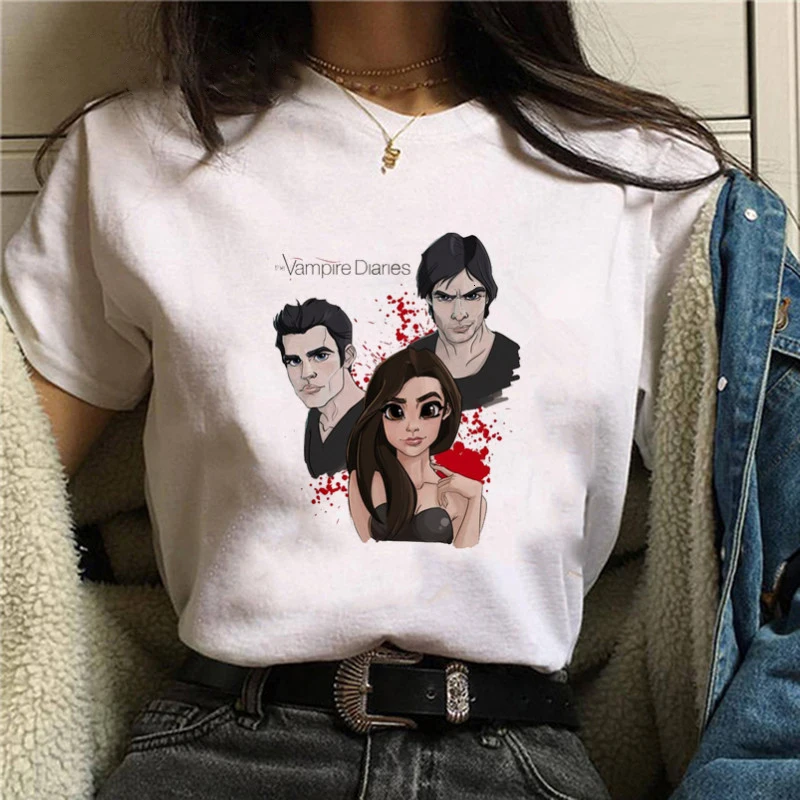 The Vampire Diaries Y2K T Shirts Spring/Summer Goth Short Sleeve Tshirt E Girl Tee Harajuku Man Women Streetwear T Shirt Tops
The Vampire Diaries Y2K T Shirts Spring/Summer Goth Short Sleeve Tshirt E Girl Tee Harajuku Man Women Streetwear T Shirt Tops