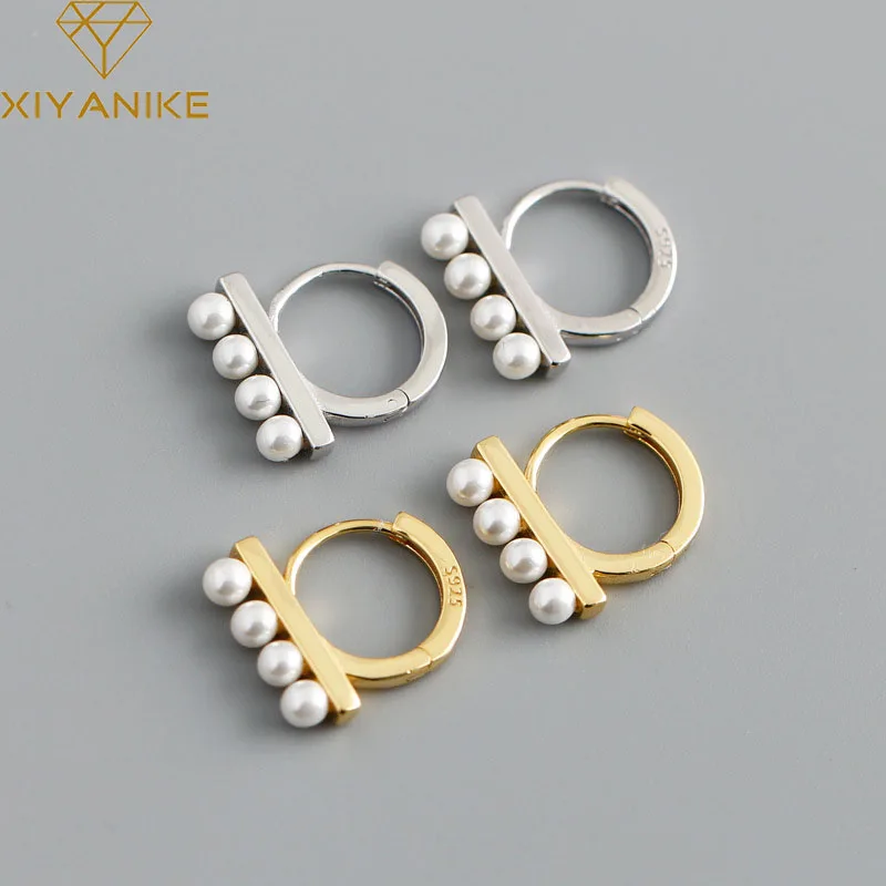XIYANIKE Silver Color Personalized Simple Pearl Hoop Earrings For Women Golden Circle Shaped Fashion 925 Stamp Accessorie
XIYANIKE Silver Color Personalized Simple Pearl Hoop Earrings For Women Golden Circle Shaped Fashion 925 Stamp Accessorie