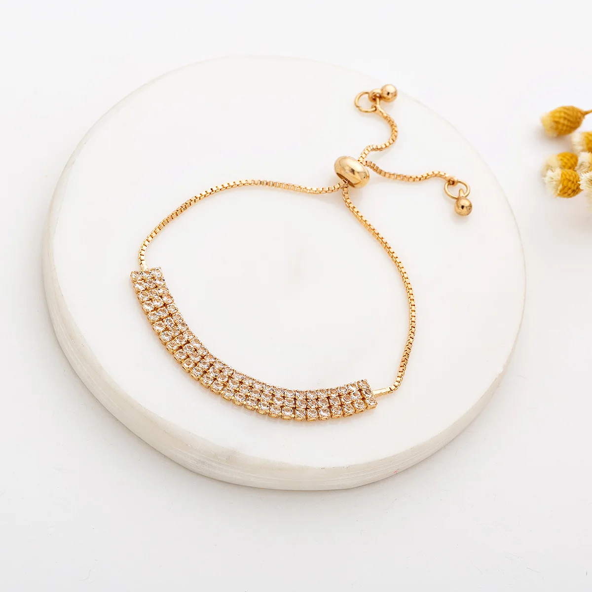 Simple Bracelet Full Row Crystal Adjustable Bracelet Elegant Girl Bracelet Summer Party Jewelry Daily Accessories Birthday Gift
Simple Bracelet Full Row Crystal Adjustable Bracelet Elegant Girl Bracelet Summer Party Jewelry Daily Accessories Birthday Gift
