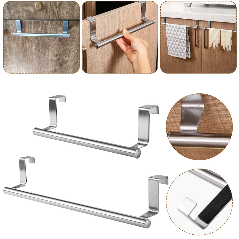 Stainless Steel Towel Rack Bathroom Towel Holder Stand Kitchen Cabinet Door Hanging Organizer Shelf Wall Mounted Towels Bar
Stainless Steel Towel Rack Bathroom Towel Holder Stand Kitchen Cabinet Door Hanging Organizer Shelf Wall Mounted Towels Bar
