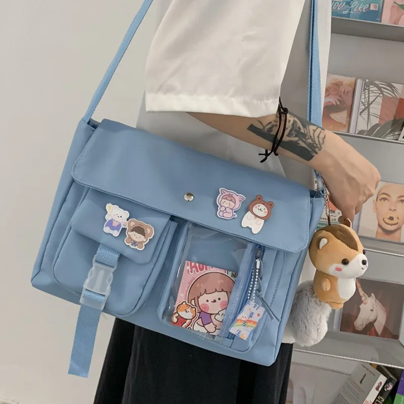 2021 New Japanese Student School Bag Large Capacity Nylon Shoulder Bags All-match Fashion Travel Bags
2021 New Japanese Student School Bag Large Capacity Nylon Shoulder Bags All-match Fashion Travel Bags