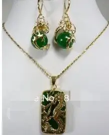 Бесплатная доставка очаровательный зеленый Нефритовый дракон кулон ожерелье серьги комплект натуральные ювелирные изделия
Бесплатная доставка очаровательный зеленый Нефритовый дракон кулон ожерелье серьги комплект натуральные ювелирные изделия