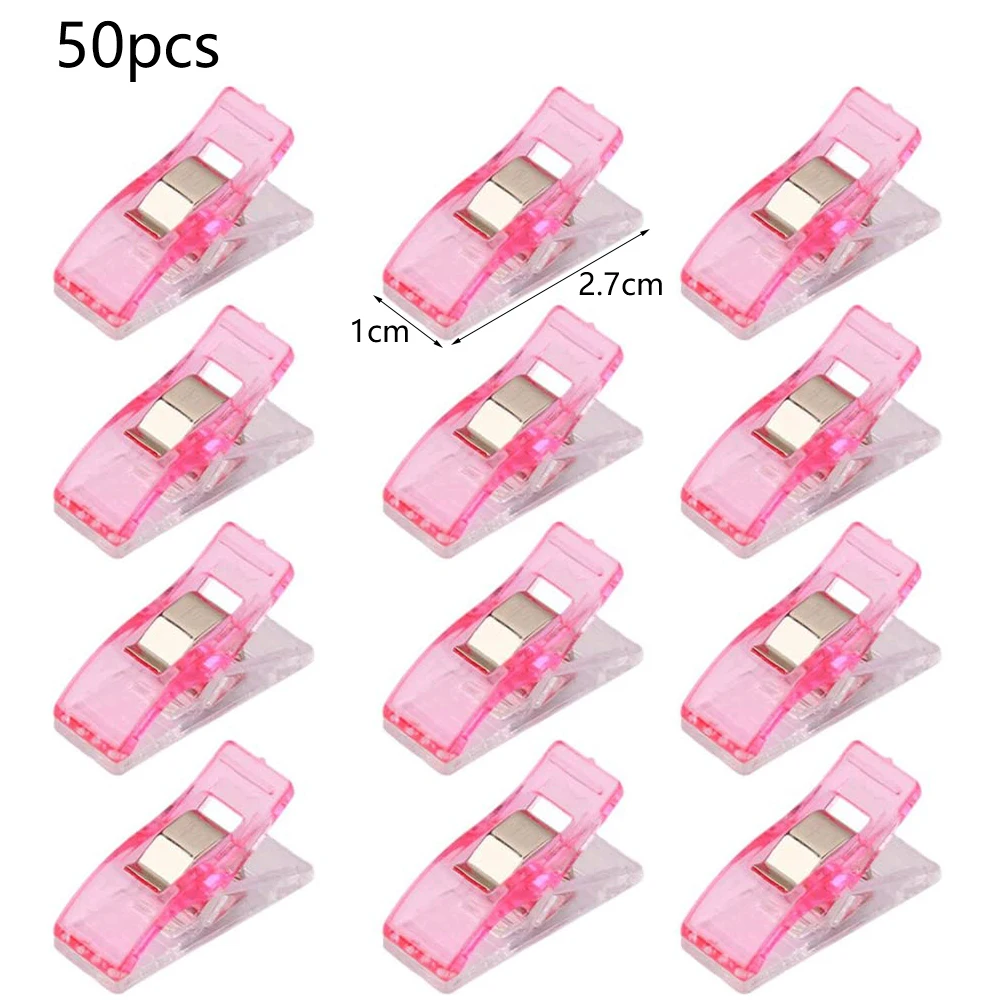 50Pcs Plastic Sewing Clamps Clips Crochet Crafting Clips for Sewing Crafts Binding Pink and Transparent
50Pcs Plastic Sewing Clamps Clips Crochet Crafting Clips for Sewing Crafts Binding Pink and Transparent
