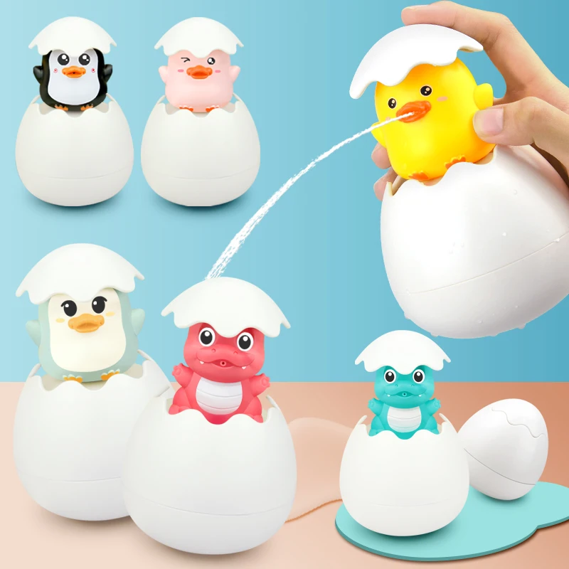 Baby Bath Toy Cute Cartoon Animal Toys Duck Penguin Dinosaur Eggs Bathroom Shower Beach Play Water Spray Gift for Children
Baby Bath Toy Cute Cartoon Animal Toys Duck Penguin Dinosaur Eggs Bathroom Shower Beach Play Water Spray Gift for Children