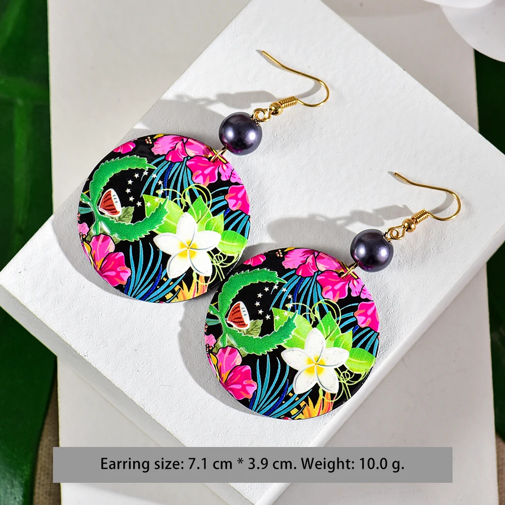 Hawaiian Fashion Earrings Marshall New Designer Jewelry Earings Polynesia Flower Acrylic Dangle Drop Wholesale Jewelry for Women 
Hawaiian Fashion Earrings Marshall New Designer Jewelry Earings Polynesia Flower Acrylic Dangle Drop Wholesale Jewelry for Women