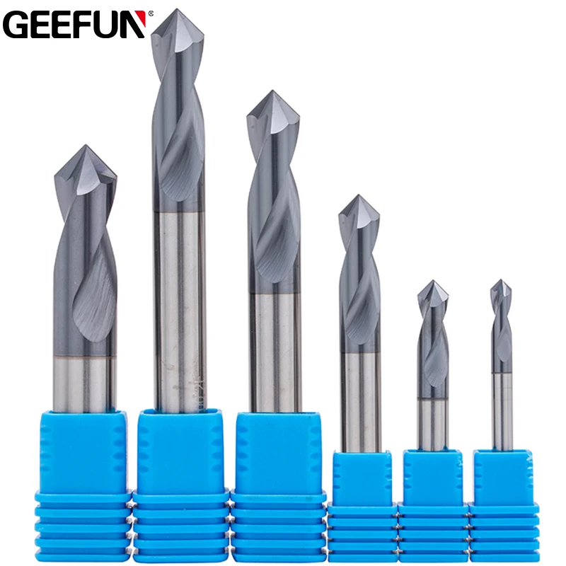 90 Degree Carbide Spot Drill Bit CNC Machining Hole Drill HRC50 TiAIN Chamfering Fixed Point Drill Bit CNC Milling Cutter Tools 
90 Degree Carbide Spot Drill Bit CNC Machining Hole Drill HRC50 TiAIN Chamfering Fixed Point Drill Bit CNC Milling Cutter Tools