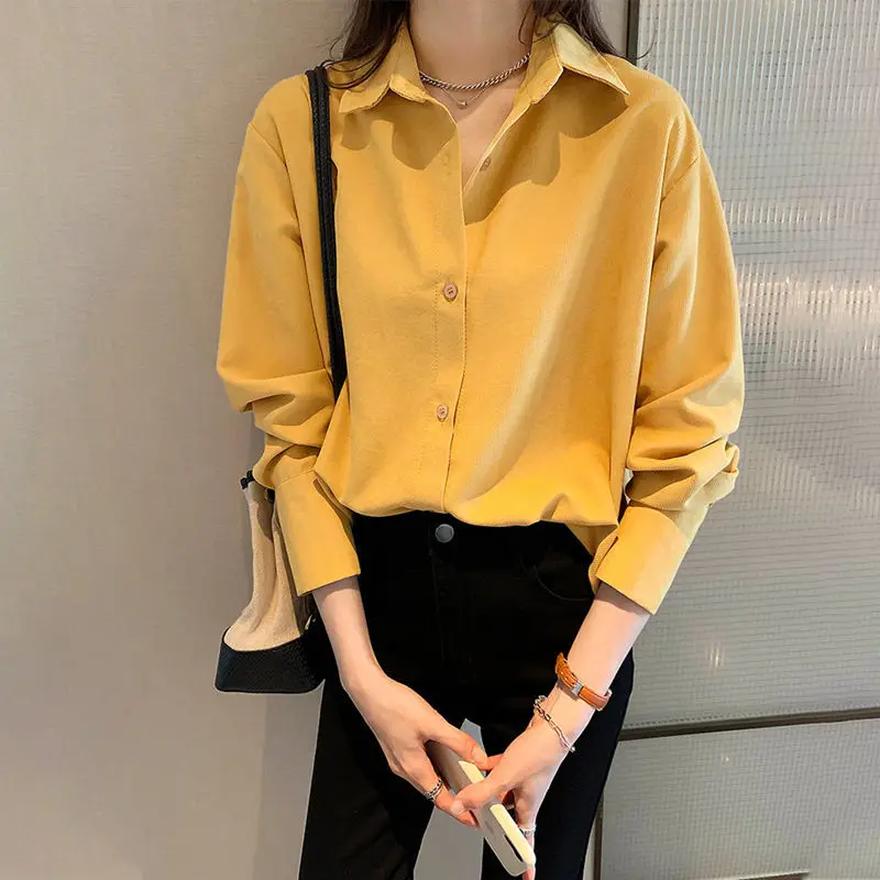 2021 Summer New Solid Color Women's Long Sleeve Shirt Korean Fashion Retro Small Body Commuter Casual Lady Blouses B076
2021 Summer New Solid Color Women's Long Sleeve Shirt Korean Fashion Retro Small Body Commuter Casual Lady Blouses B076