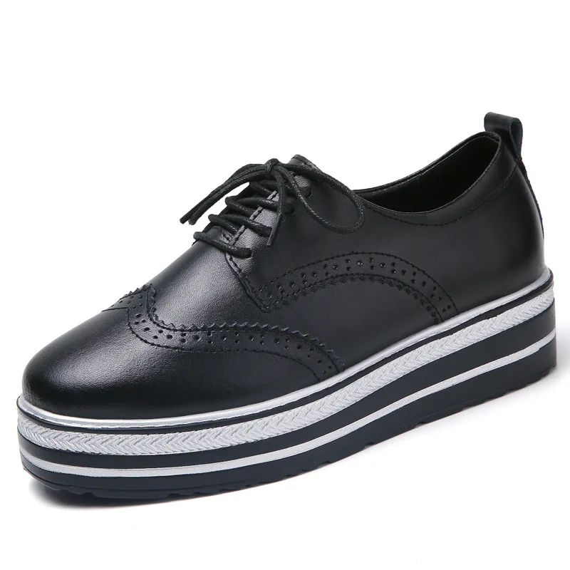 English Brogues Ladeis Heighten Shoes High-heels Women Waterproof Breathable Roman Shoes Woman Leather Shoes Zapatillas Mujer
English Brogues Ladeis Heighten Shoes High-heels Women Waterproof Breathable Roman Shoes Woman Leather Shoes Zapatillas Mujer