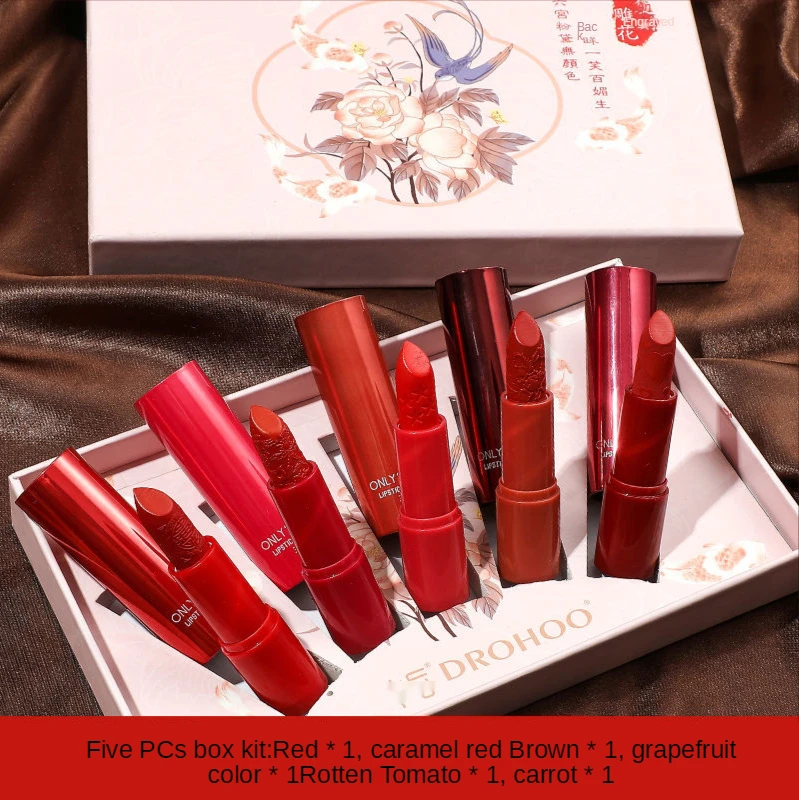 5PCS Lipstick suit Matte Lipsticks Pencil Waterproof Long Lasting Sexy Red Lip Stick Non-Stick Cup Makeup Lip Tint Pen Cosmetic
5PCS Lipstick suit Matte Lipsticks Pencil Waterproof Long Lasting Sexy Red Lip Stick Non-Stick Cup Makeup Lip Tint Pen Cosmetic