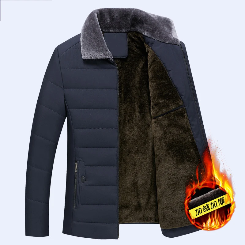 New Men's Winter Jacket Thicken Parkas Male Plus Velvet Warm Padded Jackets Outerwear Casual middle-aged Cotton-padded Jacket
New Men's Winter Jacket Thicken Parkas Male Plus Velvet Warm Padded Jackets Outerwear Casual middle-aged Cotton-padded Jacket