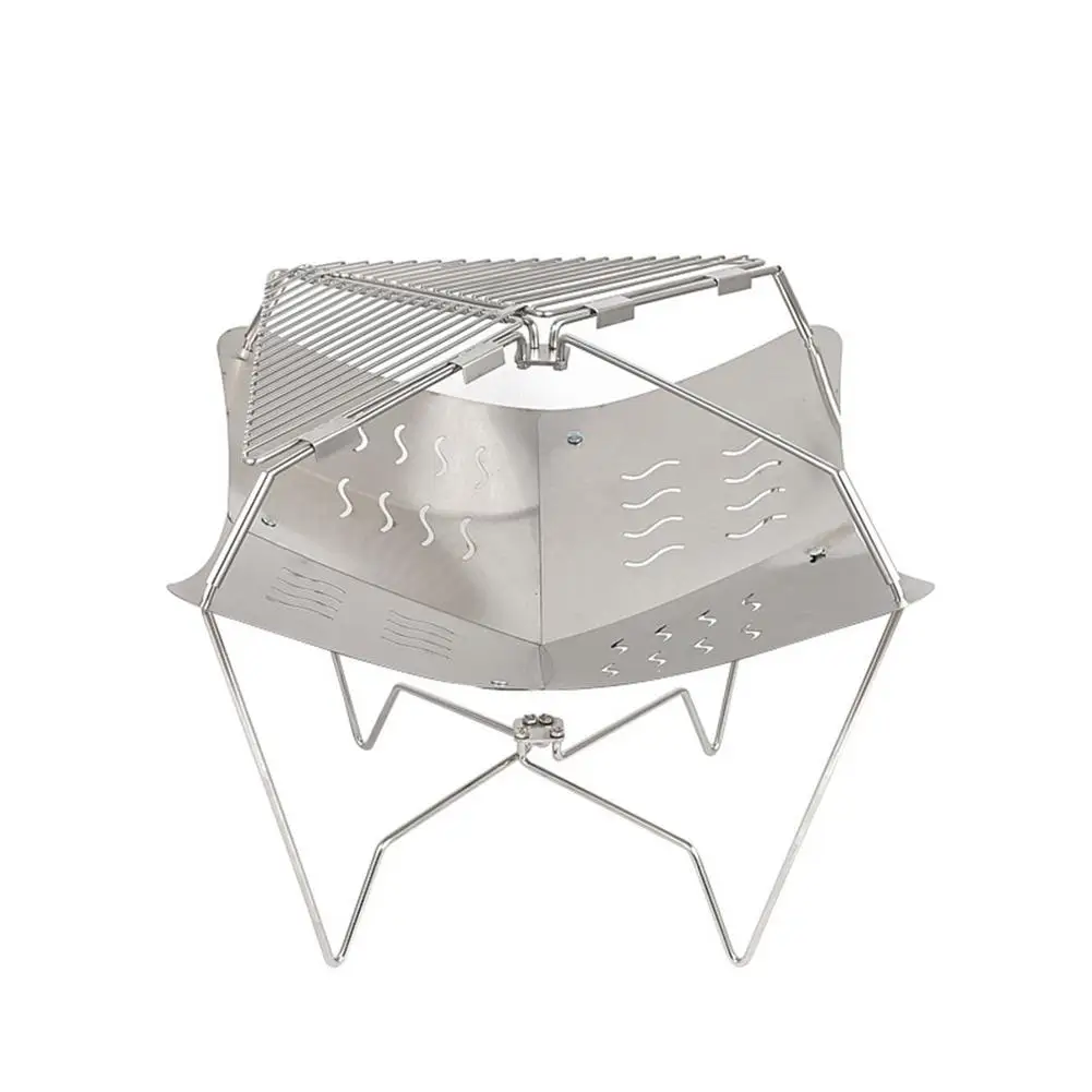 Foldable Camping Grills 304 Stainless Steel Folding Campfire Grill Outdoor Picnic BBQ Cooking Portable Camping Grill
Foldable Camping Grills 304 Stainless Steel Folding Campfire Grill Outdoor Picnic BBQ Cooking Portable Camping Grill