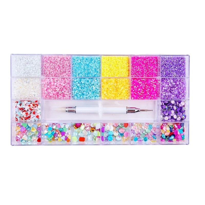 Resin Rhinestones Soft Clay Flakes Special-Shaped Set Rainbow AB with Drill Pen Nails Accessories Creative Decorations
Resin Rhinestones Soft Clay Flakes Special-Shaped Set Rainbow AB with Drill Pen Nails Accessories Creative Decorations