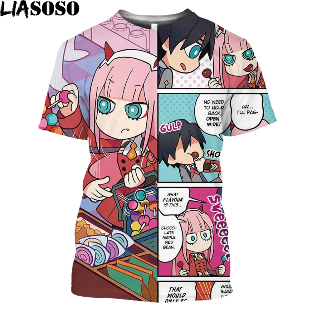 LIASOSO Anime DARLING In The FRANXX T Shirt 3D Print Men Women Oversized T-Shirts New Loli Tees Harajuku Streetwears Kawaii Tops
LIASOSO Anime DARLING In The FRANXX T Shirt 3D Print Men Women Oversized T-Shirts New Loli Tees Harajuku Streetwears Kawaii Tops