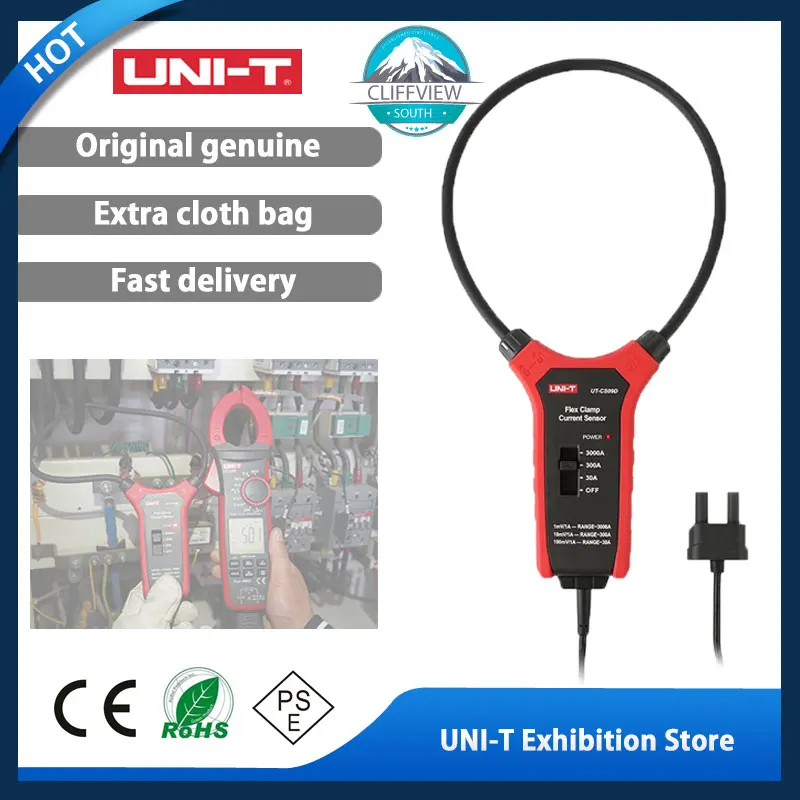 UNI-T UT-CS09D 3000A AC Current Flexible Clamp Meter Flex Clamp Sensor Amperemeter Frequency Meter UT206B UT208B Applicable
UNI-T UT-CS09D 3000A AC Current Flexible Clamp Meter Flex Clamp Sensor Amperemeter Frequency Meter UT206B UT208B Applicable