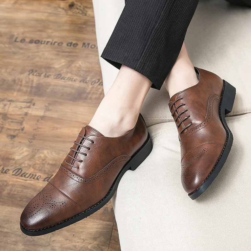 MAEDEF 2021 New Classic Business Men's Formal Shoes Fashion Elegant Wedding Shoes Man Casual Office Comfortable Shoes Male
MAEDEF 2021 New Classic Business Men's Formal Shoes Fashion Elegant Wedding Shoes Man Casual Office Comfortable Shoes Male