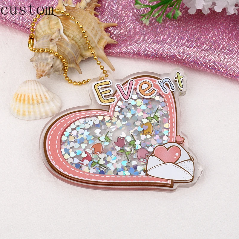 Custom Acrylic Shaking Charm Printing Cartoon Anime Transparent Clear Shake Keychains with Small Charms
Custom Acrylic Shaking Charm Printing Cartoon Anime Transparent Clear Shake Keychains with Small Charms