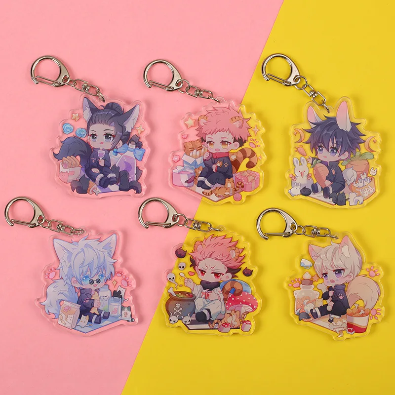 1 Pcs New Japan Anime Jujutsu Kaisen Keychains Yuji Itadori Gojo Satoru Fushiguro Megumi Acrylic Pendant Keyrings Figure Toys
1 Pcs New Japan Anime Jujutsu Kaisen Keychains Yuji Itadori Gojo Satoru Fushiguro Megumi Acrylic Pendant Keyrings Figure Toys