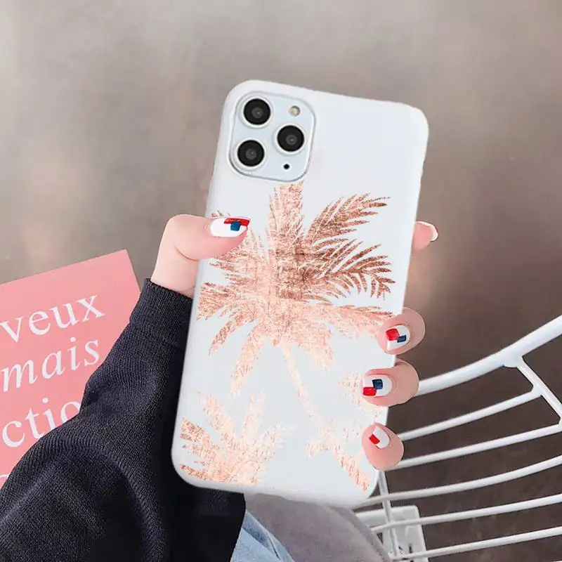 rose gold palm tree Phone Case Candy Color for iPhone 6 7 8 11 12 s mini pro X XS XR MAX Plus
rose gold palm tree Phone Case Candy Color for iPhone 6 7 8 11 12 s mini pro X XS XR MAX Plus