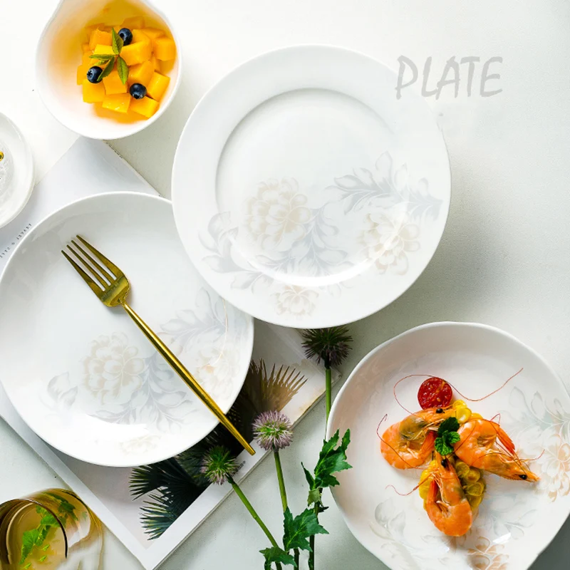 Ceramic Luxury Plate Set Dinning Birthday Porcelain Home Dinner Plates Creative Fashion Platos De Cena Kitchen Tableware EI50TZ
Ceramic Luxury Plate Set Dinning Birthday Porcelain Home Dinner Plates Creative Fashion Platos De Cena Kitchen Tableware EI50TZ